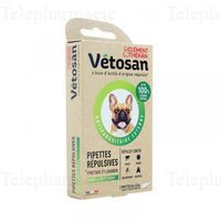 VETOSAN Pipettes Répulsives chiots et petits chiens x2