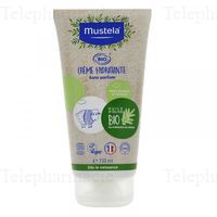 MUSTELA cr&egrave;me hydratante bio sans parfum tube 150ml