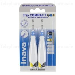 INAVA Brossettes trio compact mixte &eacute;troites