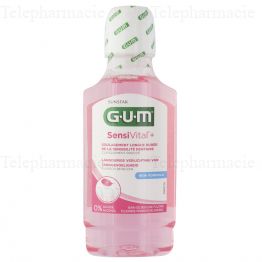 GUM SensiVital+ Bain de bouche fluor&eacute; dents sensibles 300ml