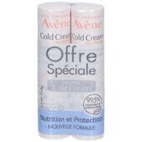 AVENE COLD CREAM LEVRE STICK4G X2