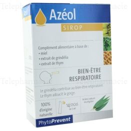 PILEJE Azeol Sirop Bien-&ecirc;tre respiratoire 15 doses de 5ml