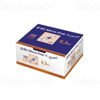 BD MICROFINE 0,3MLX8MM BTE 100