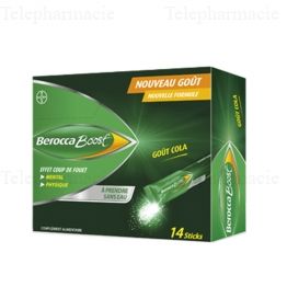 BEROCCA Boost absorption rapide Boite de 14 sticks gout cola