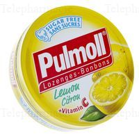 PULMOLL Pastilles citron vitamine C sans sucre bo&icirc;te de 45g