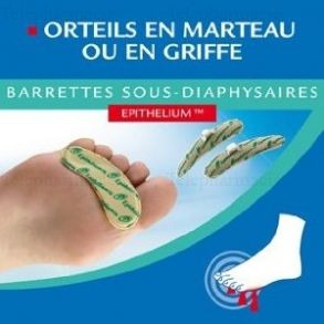 Barrettes sous-diaphysaires pour orteils en marteau ou en griffe mod&egrave;le Homme - 1 paire