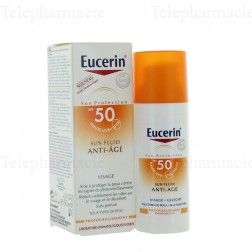 EUCERIN Sun Protection - Fluide SPF 50+ anti-&acirc;ge flacon pompe 50ml