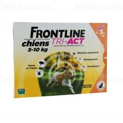 Tri-act chiens de 5 a 10kg pipettes 1ml x3