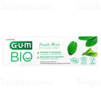 GUM Dentifrice Menthe fra&icirc;che aloe vera bio