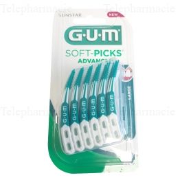 Brossettes interdentaires soft-picks advanced large