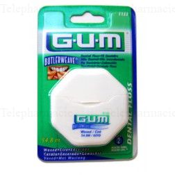GUM n&deg;1155 Butlerweave fil dentaire cir&eacute;