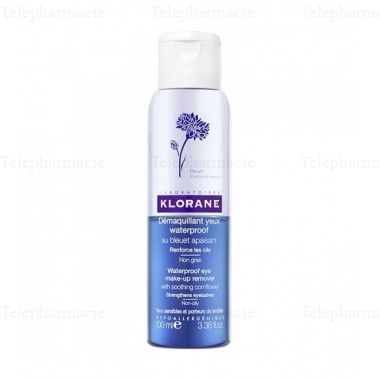 KLORANE Bleuet bio - D&eacute;maquillant yeux waterproof flacon 100ml