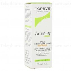 NOREVA Actipur cr&egrave;me anti-imperfections teint&eacute;e claire