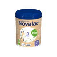 NOVALAC Lait 2&egrave;me Age bio 6-12 mois 800g