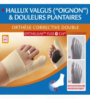 EPITACT Orth&egrave;se corrective double &agrave; l'&eacute;pith&eacute;lium flex et e26 Pied gauche (M)
