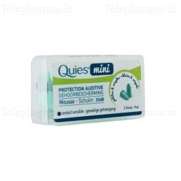 Protection auditive mousse mini 3 paires