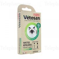 VETOSAN Pipettes Répulsives chaton et chats x2