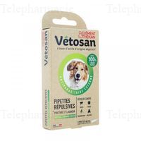 VETOSAN Pipettes Répulsives moyens et grands chiens x2